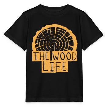 The Wood Life Wood Carver - Stanley/Stella MINI CREATOR Kids’ T-Shirt - black - Front - Mikhail (115cm)