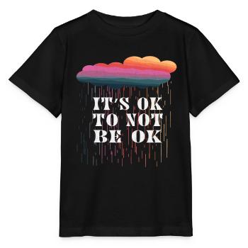 C’est ok de ne pas être ok - T-shirt bio MINI CREATOR Stanley/Stella Enfant - noir - Devant - Mikhail (115cm)