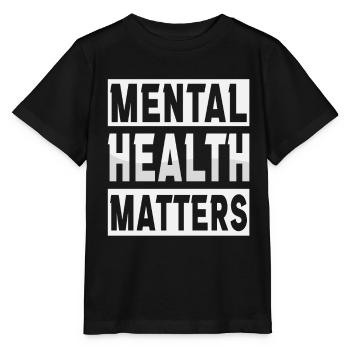 Mental Helth ist wichtig - Stanley/Stella Kinder T-Shirt MINI CREATOR  - Schwarz - Vorne - Mikhail (115cm)