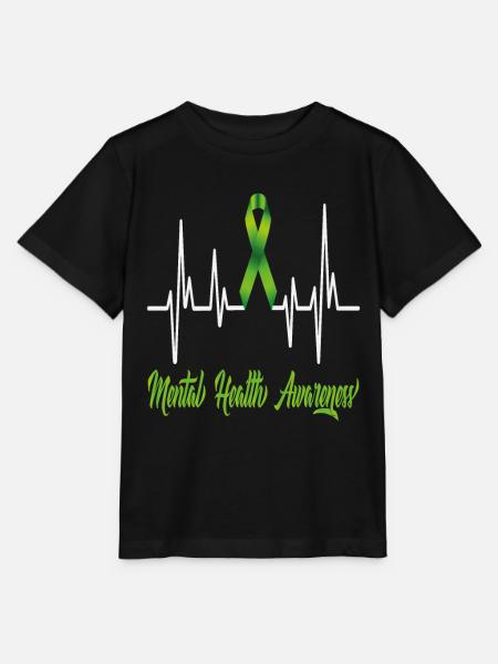 Mental Health Awareness - Stanley/Stella MINI CREATOR Kids’ T-Shirt - black