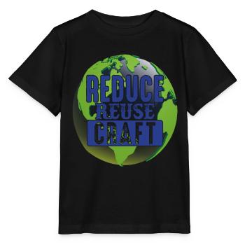 Reduzieren Sie die Wiederverwendung von Craft Earth Protection Support - Stanley/Stella Kinder T-Shirt MINI CREATOR  - Schwarz - Vorne - Mikhail (115cm)