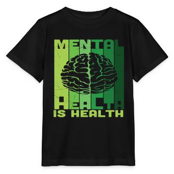 Psychische Gesundheit ist Gesundheit - Stanley/Stella Kinder T-Shirt MINI CREATOR  - Schwarz - Vorne - Mikhail (115cm)