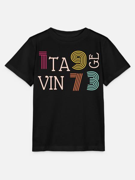 Weinlese - Stanley/Stella Kinder T-Shirt MINI CREATOR - Schwarz