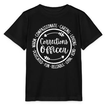 Corrections Officer Life Essential Workers - Stanley/Stella MINI CREATOR Kids’ T-Shirt - black - Front - Mikhail (115cm)