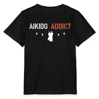 Aikido Addict - Stanley/Stella MINI CREATOR Kids’ T-Shirt - black - Front - Mikhail (115cm)