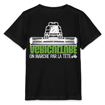 Französische Landwirte, Landwirte, Landwirtschaft. - Stanley/Stella Kinder T-Shirt MINI CREATOR  - Schwarz - Vorne - Mikhail (115cm)