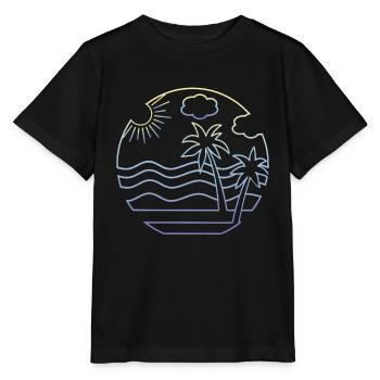 Plage - T-shirt bio MINI CREATOR Stanley/Stella Enfant - noir - Devant - Mikhail (115cm)