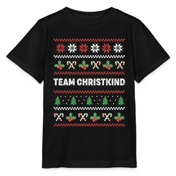 Team Christkind - Stanley/Stella Kinder T-Shirt MINI CREATOR  - Schwarz - Vorne - Mikhail (115cm)