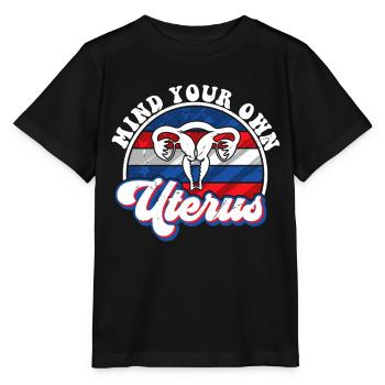 Occupez-vous de votre propre utérus - T-shirt bio MINI CREATOR Stanley/Stella Enfant - noir - Devant - Mikhail (115cm)