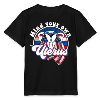 Occupez-vous de votre propre utérus - T-shirt bio MINI CREATOR Stanley/Stella Enfant - noir - Devant - Mikhail (115cm)