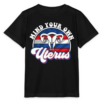 Occupez-vous de votre propre utérus - T-shirt bio MINI CREATOR Stanley/Stella Enfant - noir - Devant - Mikhail (115cm)