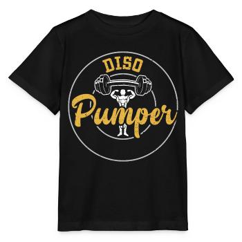 Diso Pumper - Gym - Stanley/Stella Kinder T-Shirt MINI CREATOR  - Schwarz - Vorne - Mikhail (115cm)