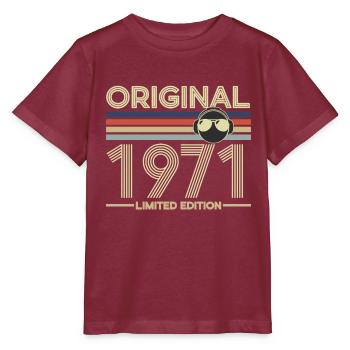 1971 - Stanley/Stella MINI CREATOR Kids’ T-Shirt - burgundy - Front - Kain (125cm)