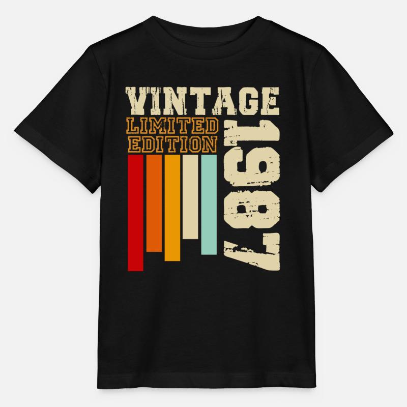 1987 - T-shirt bio MINI CREATOR Stanley/Stella Enfant - noir
