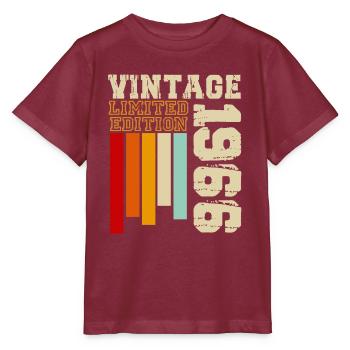1966 - Stanley/Stella Kinder T-Shirt MINI CREATOR  - Burgunderrot - Vorne - Kain (125cm)