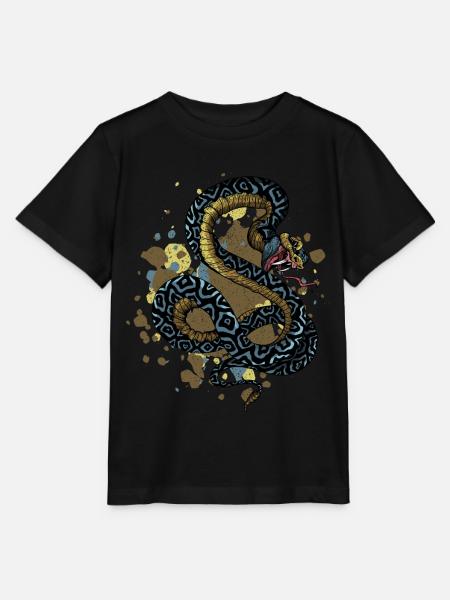 Snake - Stanley/Stella MINI CREATOR Kids’ T-Shirt - black