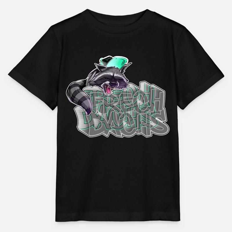 Frechdachs- Frecher Waschbär - Stanley/Stella Kinder T-Shirt MINI CREATOR  - Schwarz
