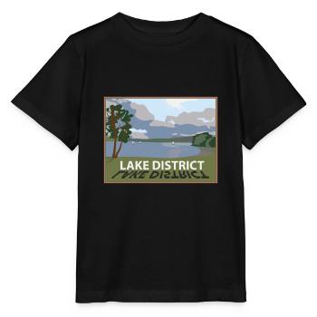 Lake District windermere in the lakes Cumbria - Stanley/Stella MINI CREATOR Kids’ T-Shirt - black - Front - Mikhail (115cm)