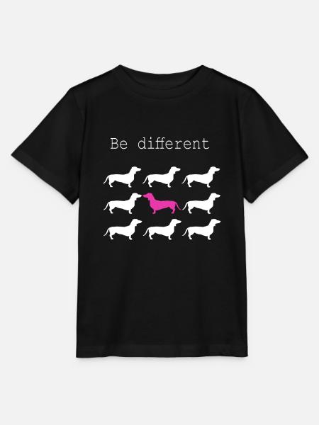 Hunde Motiv - Stanley/Stella Kinder T-Shirt MINI CREATOR - Schwarz