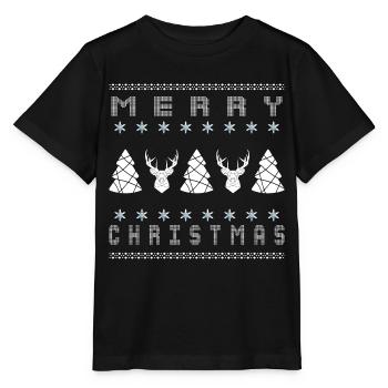 Ugly Christmas - Stanley/Stella Kinder T-Shirt MINI CREATOR  - Schwarz - Vorne - Mikhail (115cm)