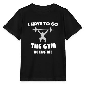Gym gym sport musculation - T-shirt bio MINI CREATOR Stanley/Stella Enfant - noir - Devant - Mikhail (115cm)