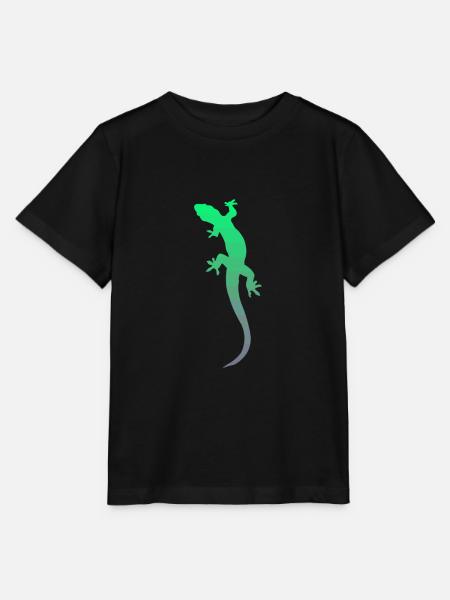 Gecko Salamander Echse - Stanley/Stella Kinder T-Shirt MINI CREATOR - Schwarz