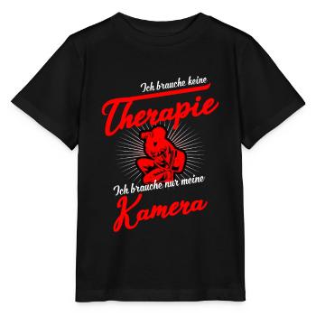Photographe Thérapie Photographier Prendre des photos - T-shirt bio MINI CREATOR Stanley/Stella Enfant - noir - Devant - Mikhail (115cm)