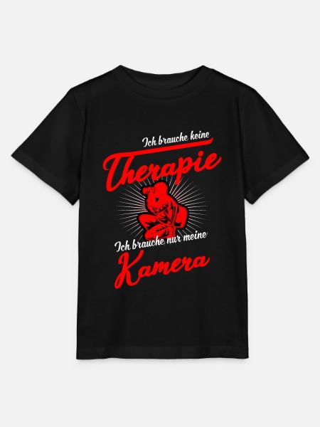 Photographer Therapy Photographing Taking Pictures - Stanley/Stella MINI CREATOR Kids’ T-Shirt - black
