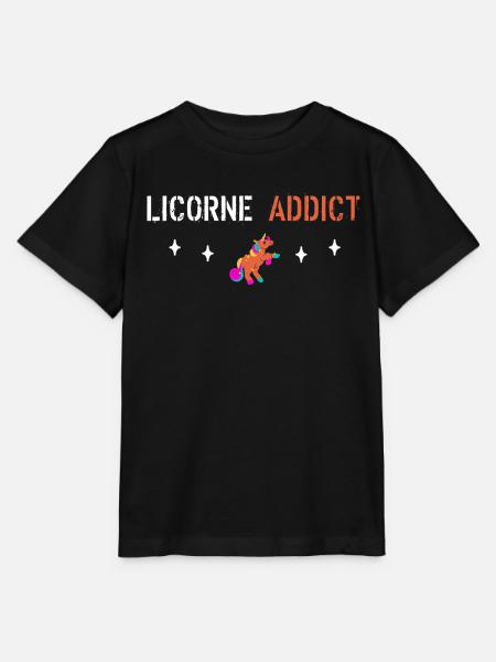 Einhorn-Süchtiger - Stanley/Stella Kinder T-Shirt MINI CREATOR - Schwarz