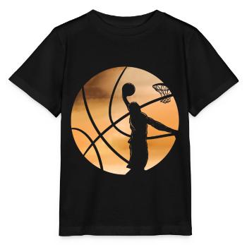 Sundown Basketball Dunkin Shadow Basket Board - Stanley/Stella MINI CREATOR Kids’ T-Shirt - black - Front - Mikhail (115cm)