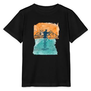 Fly Fishing Angler Fly Fishing - Stanley/Stella MINI CREATOR Kids’ T-Shirt - black - Front - Mikhail (115cm)