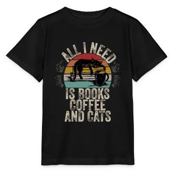 Books Bookworm Bookworm Read Book - Stanley/Stella MINI CREATOR Kids’ T-Shirt - black - Front - Mikhail (115cm)