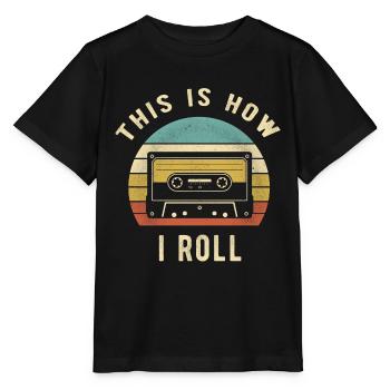Vintage Tapes - So rolle ich Retro-Geschenk - Stanley/Stella Kinder T-Shirt MINI CREATOR  - Schwarz - Vorne - Mikhail (115cm)