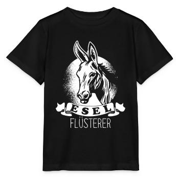 Esel Flüsterer Maultier Muli Donkey Geschenk - Stanley/Stella Kinder T-Shirt MINI CREATOR  - Schwarz - Vorne - Mikhail (115cm)