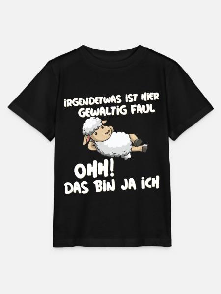 Schafe Chiller Bauern Landwirt Schäfer Schaf - Stanley/Stella Kinder T-Shirt MINI CREATOR - Schwarz