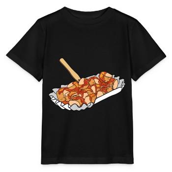 Currywurst Curry Wurst Bratwurst Berlin Ruhrpott - T-shirt bio MINI CREATOR Stanley/Stella Enfant - noir - Devant - Mikhail (115cm)