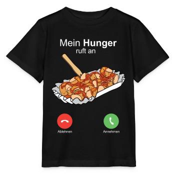 Currywurst Curry Wurst Bratwurst Berliner Ruhrpott - Stanley/Stella Kinder T-Shirt MINI CREATOR  - Schwarz - Vorne - Mikhail (115cm)