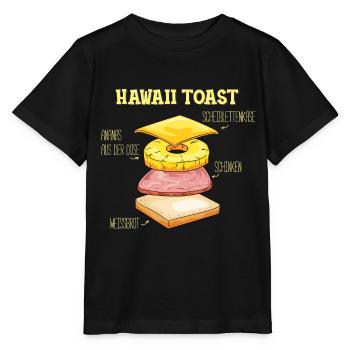 Hawaii Toast - Stanley/Stella Kinder T-Shirt MINI CREATOR  - Schwarz - Vorne - Mikhail (115cm)
