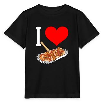Saucisse de curry curry saucisse saucisse rôtie Ruhrpott berlinois - T-shirt bio MINI CREATOR Stanley/Stella Enfant - noir - Devant - Mikhail (115cm)