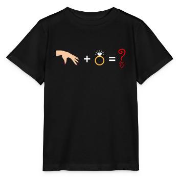 Will you marry me? Marriage proposal engagement - Stanley/Stella MINI CREATOR Kids’ T-Shirt - black - Front - Mikhail (115cm)