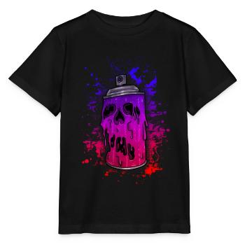 "Sprayer of Death" The Graffiti Style - Stanley/Stella MINI CREATOR Kids’ T-Shirt - black - Front - Mikhail (115cm)