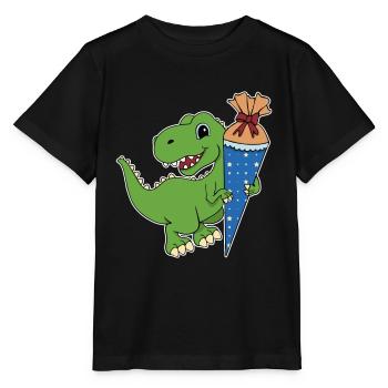 Dino Zuckertüte - Stanley/Stella Kinder T-Shirt MINI CREATOR  - Schwarz - Vorne - Mikhail (115cm)