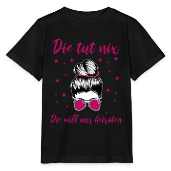 Braut Lustiger Spruch - Stanley/Stella Kinder T-Shirt MINI CREATOR  - Schwarz - Vorne - Mikhail (115cm)