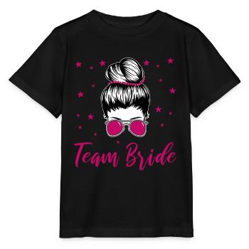 Enterrement de vie de jeune fille de l’équipe Bride - T-shirt bio MINI CREATOR Stanley/Stella Enfant - noir - Devant - Mikhail (115cm)