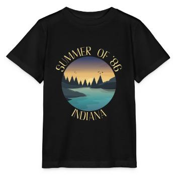 Été de '86 Indiana - T-shirt bio MINI CREATOR Stanley/Stella Enfant - noir - Devant - Mikhail (115cm)