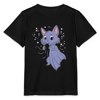 Kawaii Bat - Stanley/Stella MINI CREATOR Kids’ T-Shirt - black - Front - Mikhail (115cm)