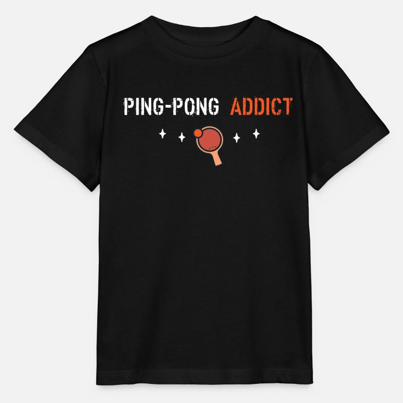 Ping pong addict - Stanley/Stella MINI CREATOR Kids’ T-Shirt - black