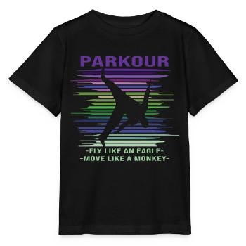 Parkour - Stanley/Stella MINI CREATOR Kids’ T-Shirt - black - Front - Mikhail (115cm)