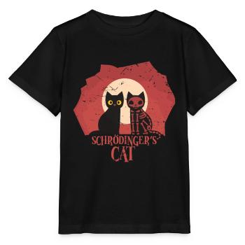 Schrodinger's Cat I Funny Dead or Alive - Stanley/Stella MINI CREATOR Kids’ T-Shirt - black - Front - Mikhail (115cm)
