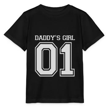 Daddy’s 01 Girl - Partenaire look papa père - fille - T-shirt bio MINI CREATOR Stanley/Stella Enfant - noir - Devant - Mikhail (115cm)